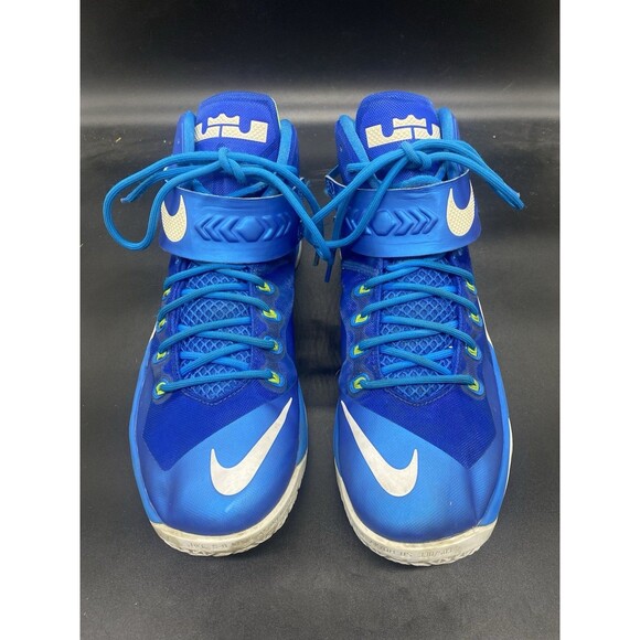 Nike LeBron Soldier 8 Basketball Shoes Blue Volt White Men Size 11 653641-417 - Picture 3 of 7